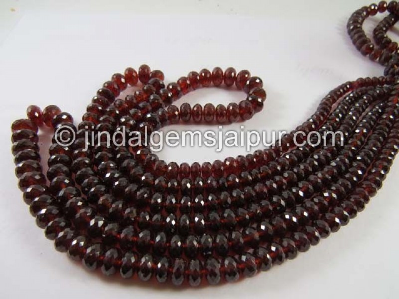 Spessartite Far Faceted Roundelle Beads